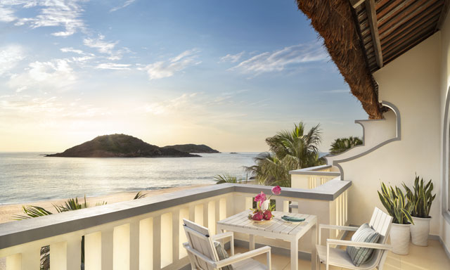Quy Nhon mountain and sea view from Deluxe Studio Room balcony